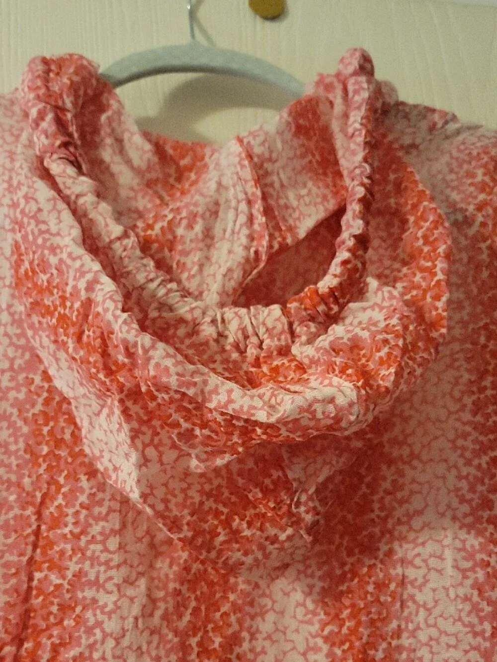 Tuckernuck Pink Printed Tie-Neck Hooded Beach Cover-up